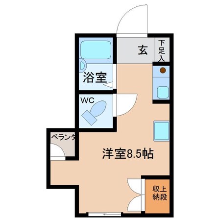 グランテール西福井の物件間取画像